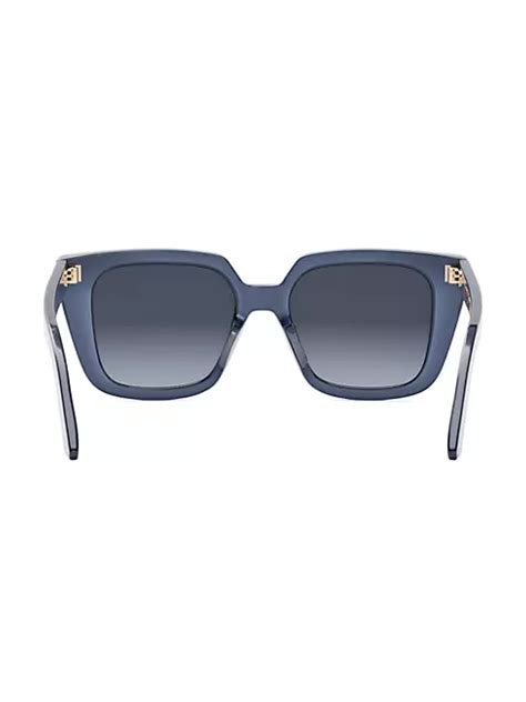 dior havana|Dior DiorMidnight S1I Havana 53MM Geometric Sunglasses.